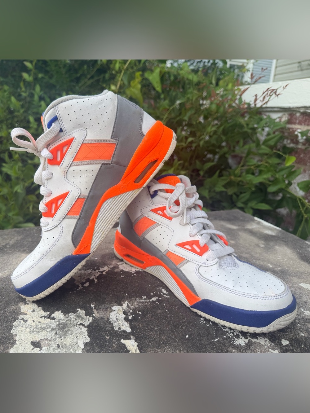 Nike Air Trainer SC High Auburn Bo Jackson 2012 White Orange 579806-100 Sz 6.5Y